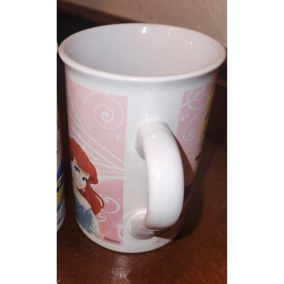 Disney Princess Ceramic Mug 2014 FCC Ariel Belle Rapunzel Aurora - Picture 5 of 6